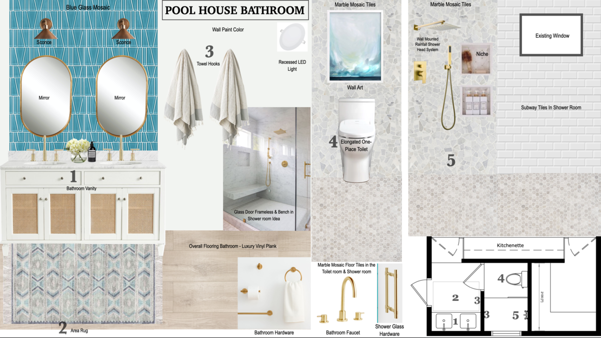 Small Pool House with a Bathroom | Decorilla
