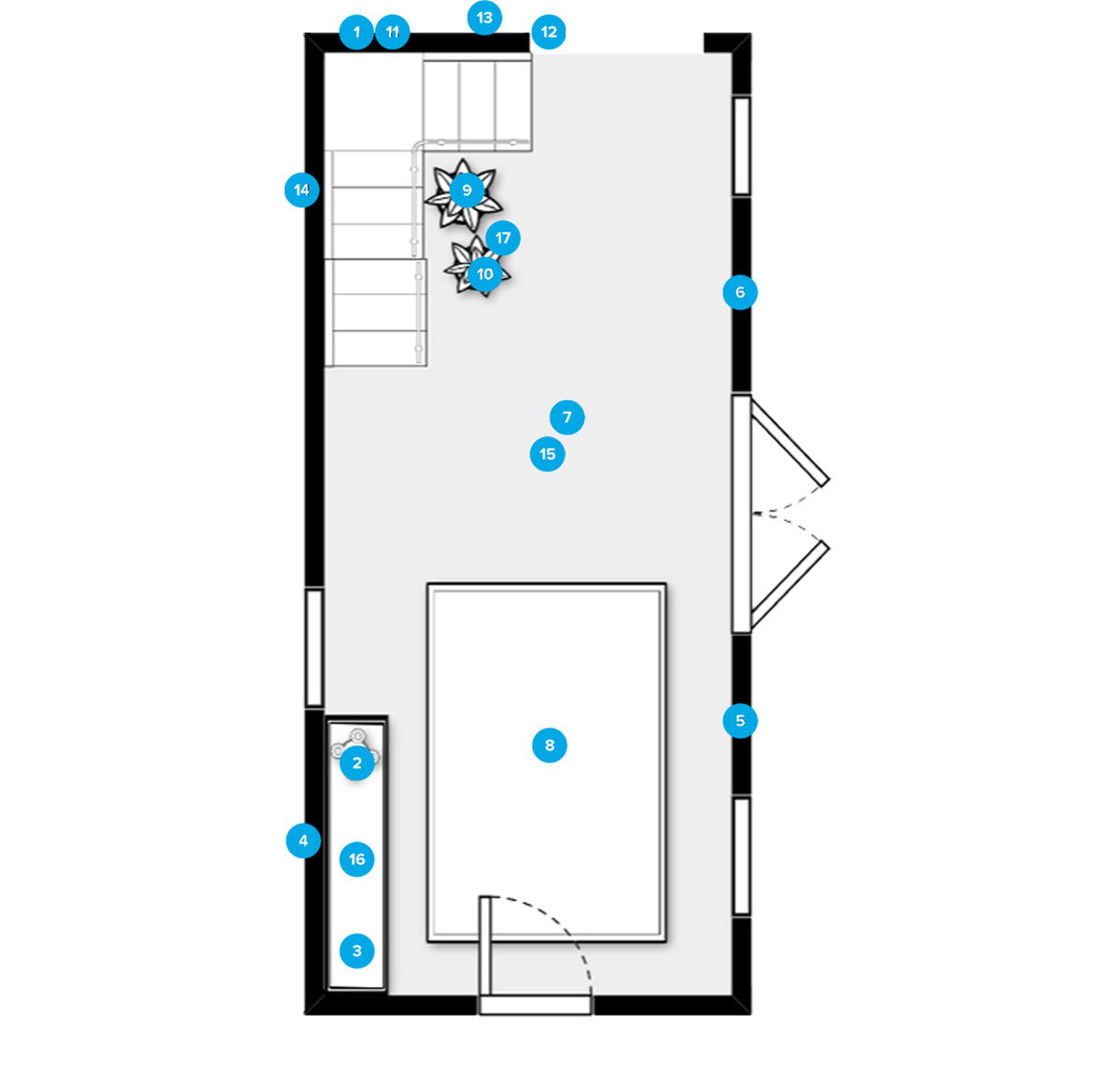 Plano de Sala-Comedor del Diseñador en Línea