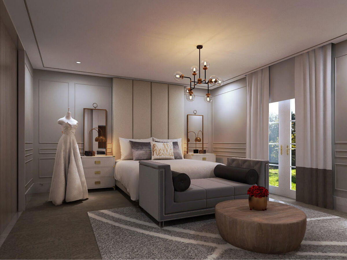 Online Designer Bedroom 3D Model 3