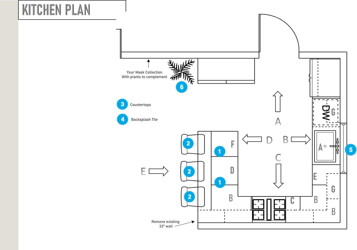 Online Designer Kitchen Floorplan