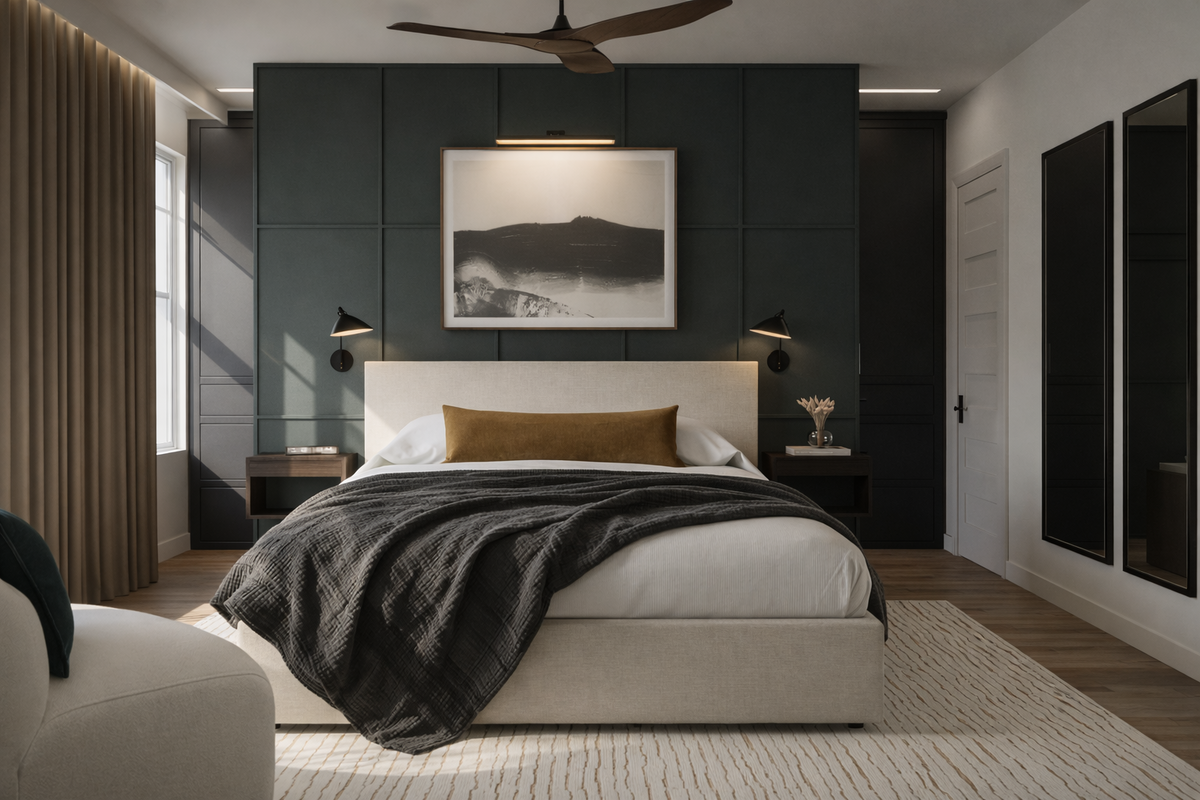Online Designer Bedroom 3D Model 3