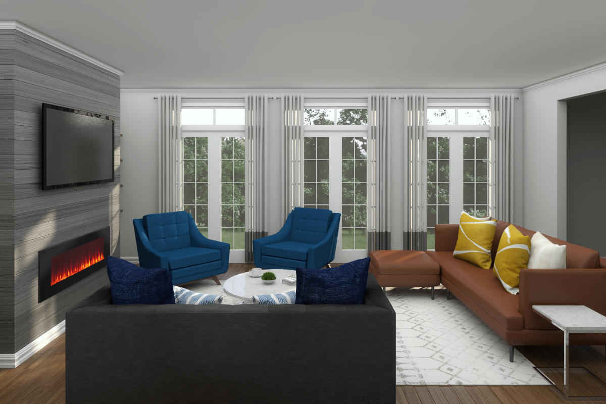 Online Designer Living Room 3D Model 2