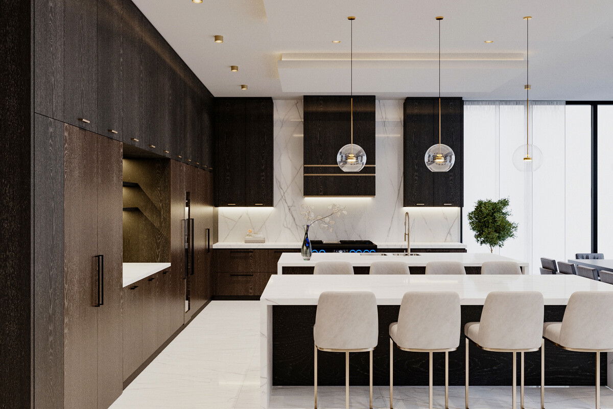 Modelo 3D de Cocina de Diseñador en Línea 3