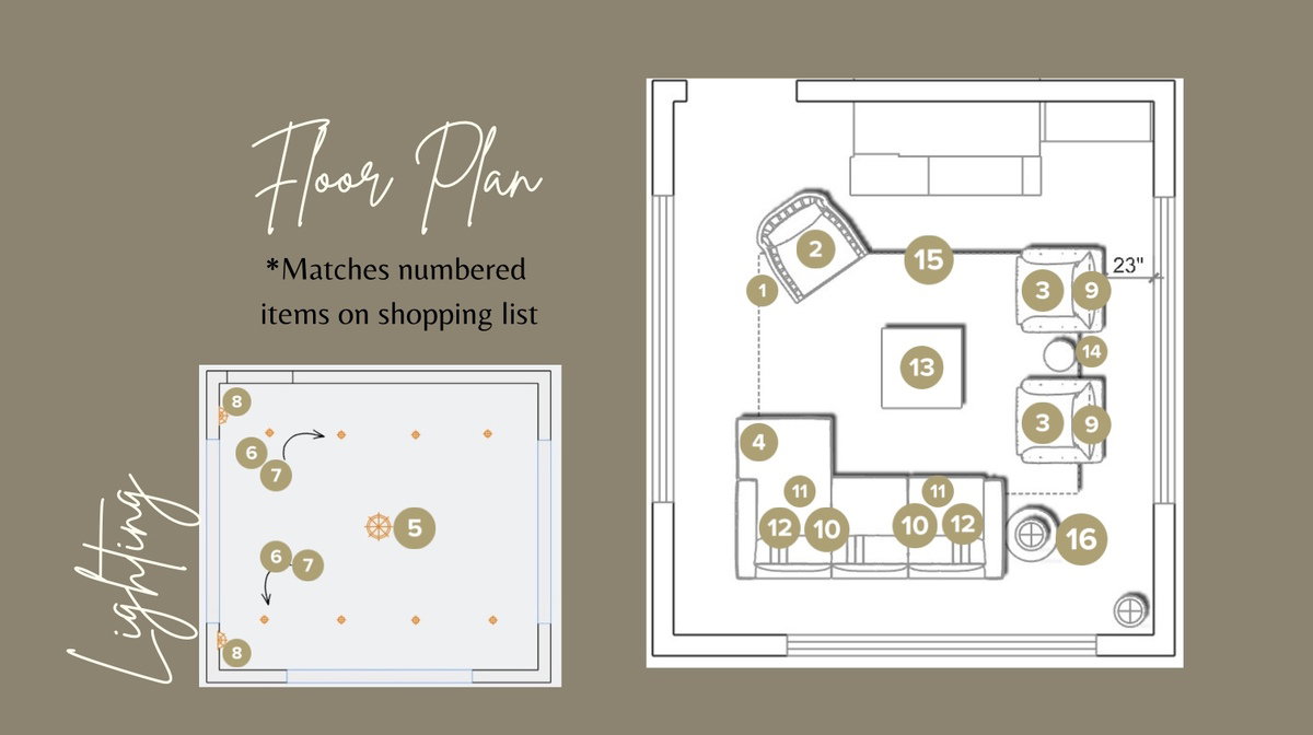 Online Designer Living Room Floorplan