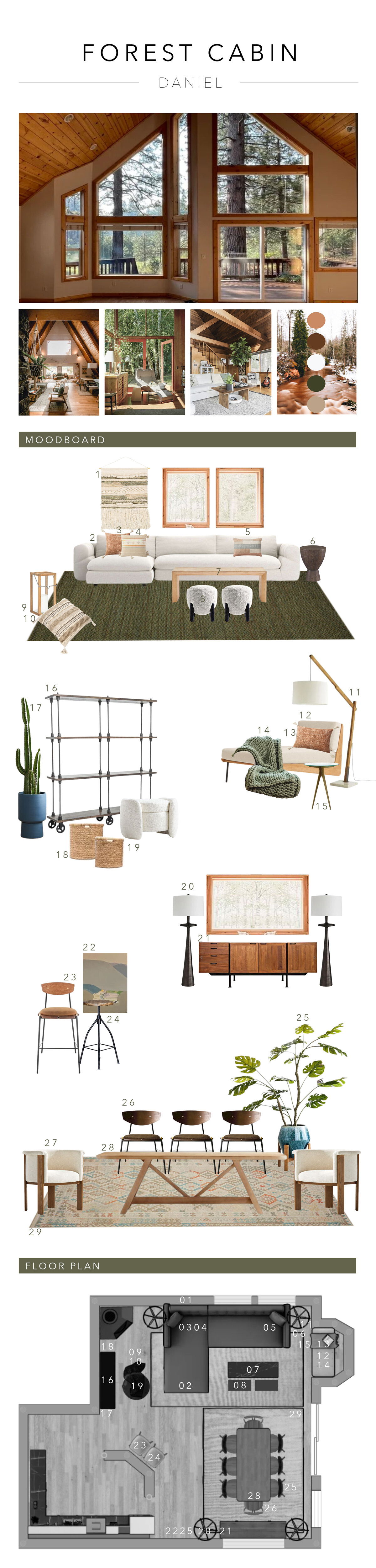 A Frame House Interior with a Japandi Style | Decorilla