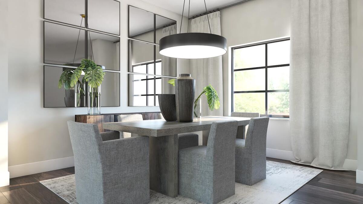 New Build Modern Dining Room Design