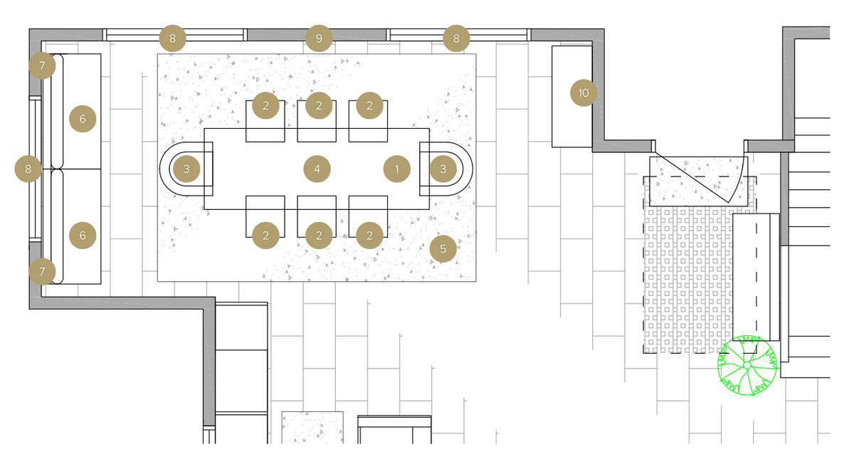 Online Designer Dining Room Floorplan