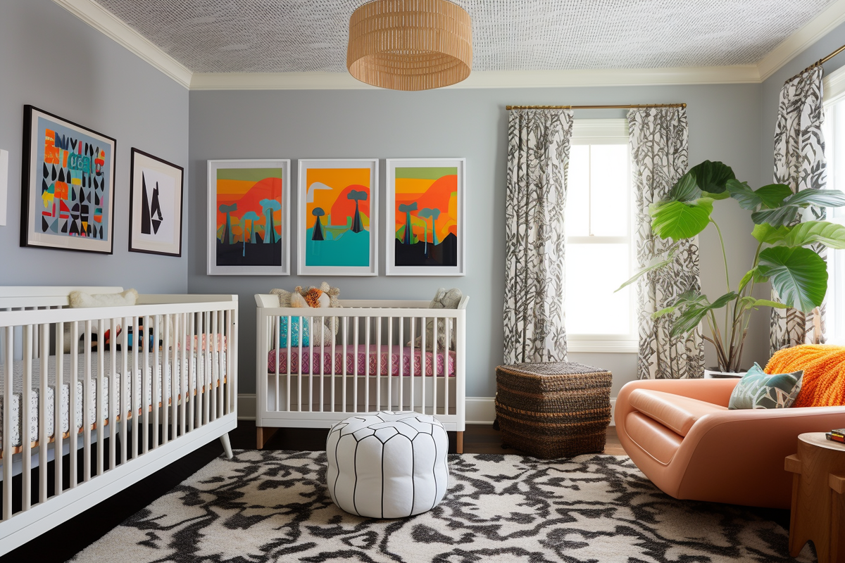 Bright & Modern Nursery Decorating