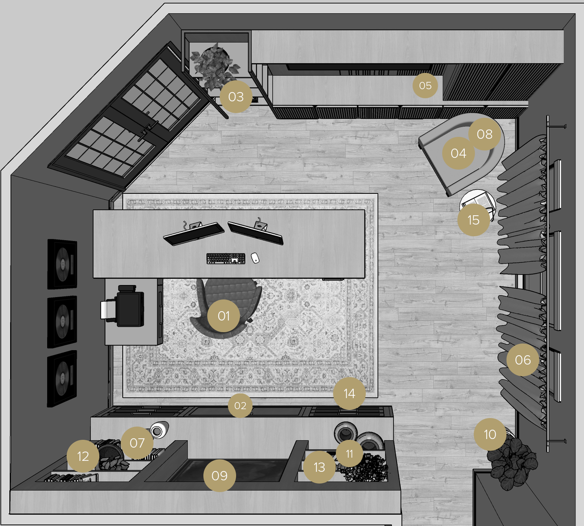 Online Designer Home/Small Office Floorplan