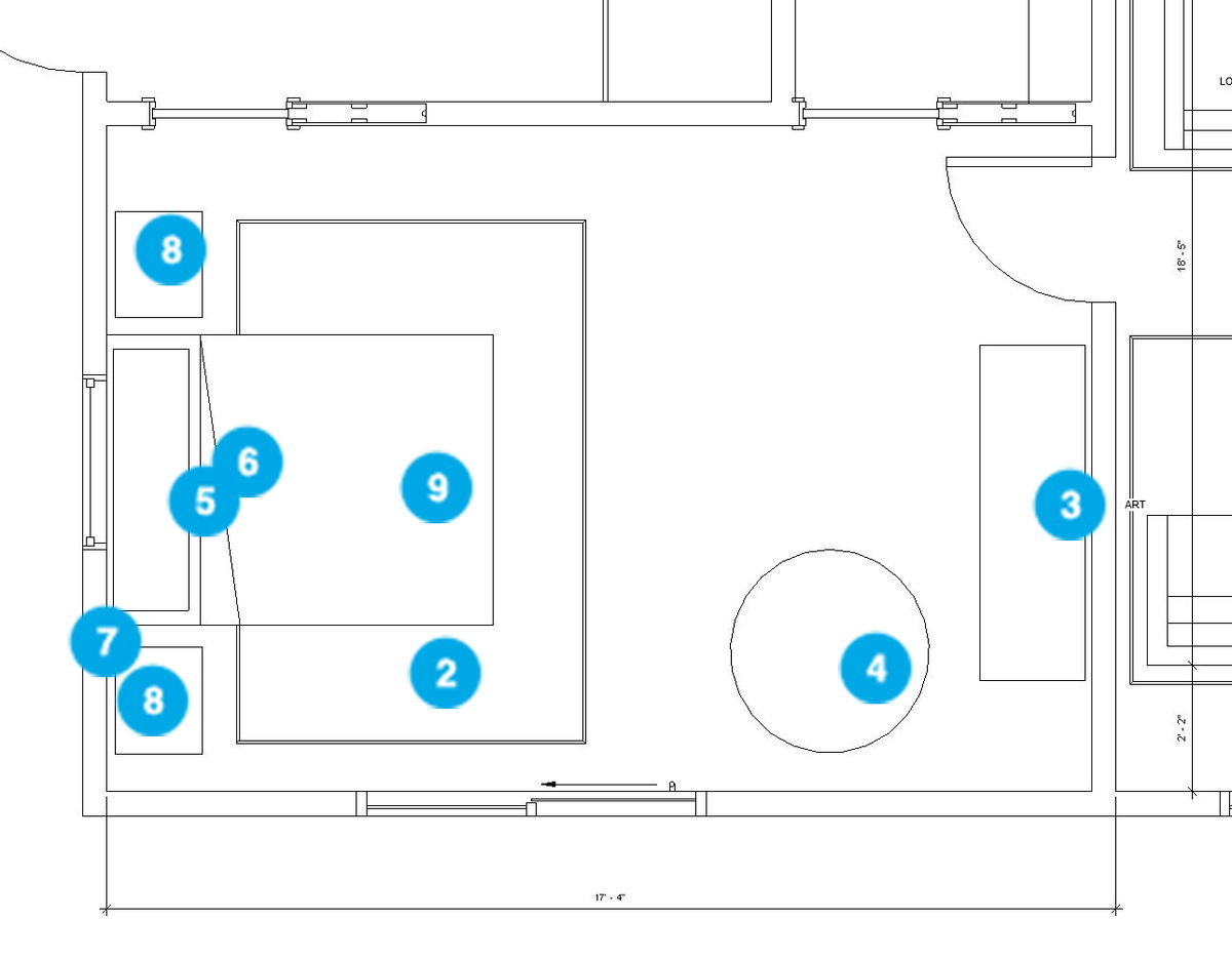 Online Designer Bedroom Floorplan