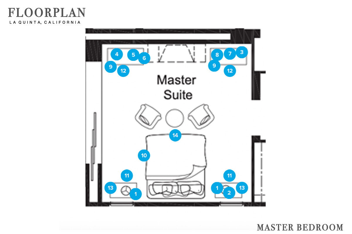 Online Designer Bedroom Floorplan