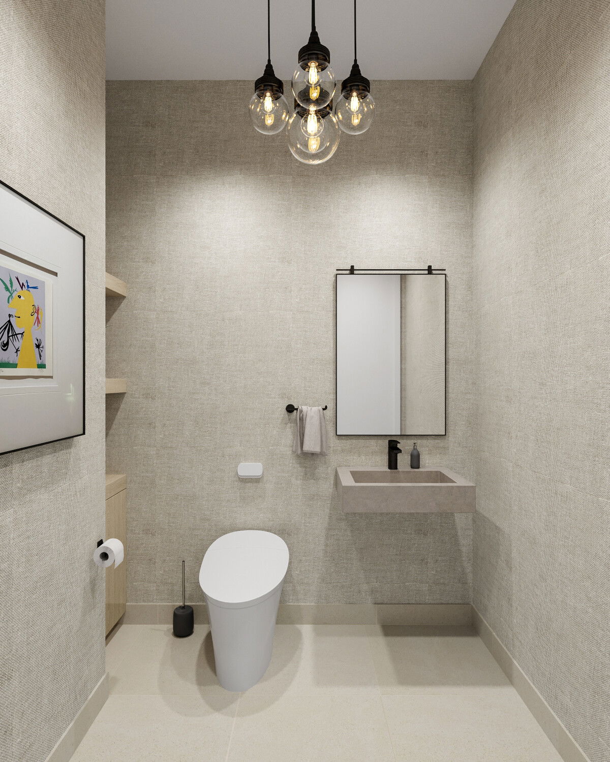 Online Designer Bathroom 3D Model 1