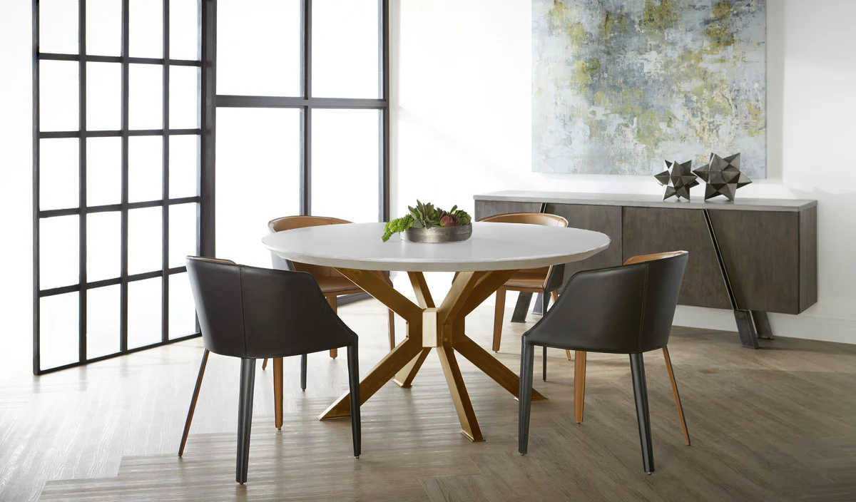 OPEN BOX District 60' Round Dining Table large image 