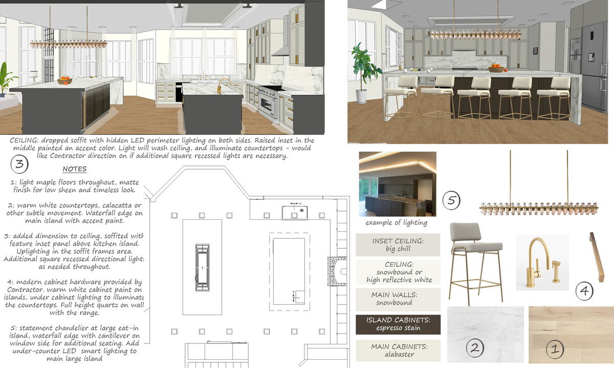 Classy All White Interior & Kitchen Design | Decorilla