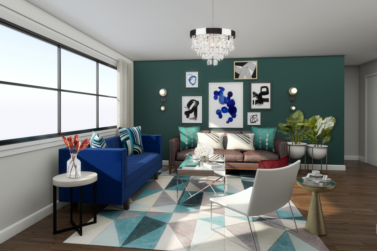 Online Designer Living Room 3D Model 1