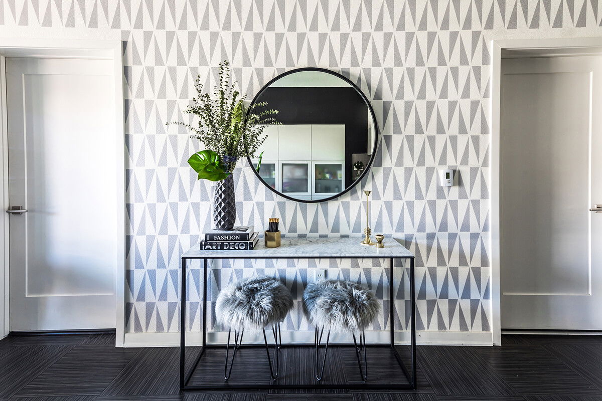 Monochrome Hallway Design Monochrome Hallway Design