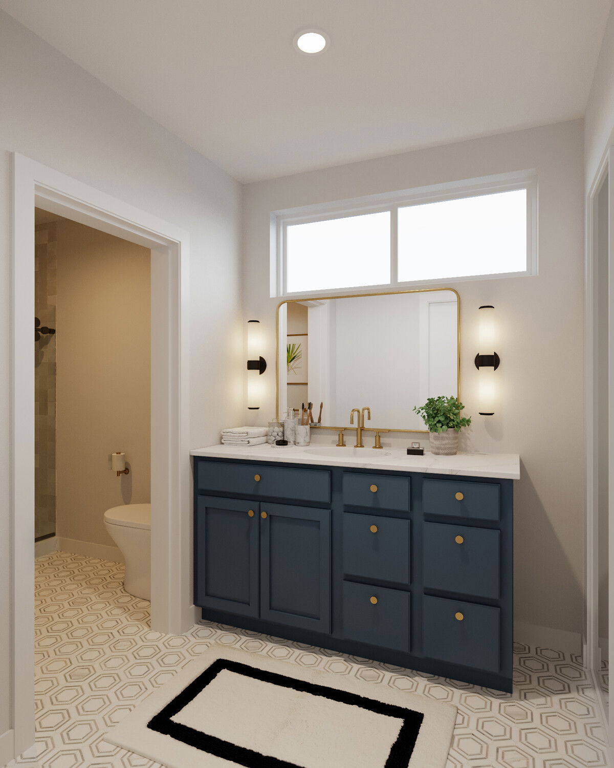 Online Designer Bathroom 3D Model 1