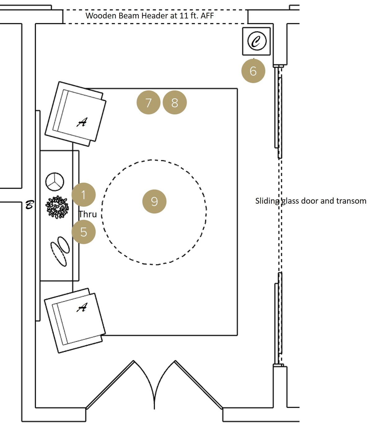 Online Designer Hallway/Entry Floorplan