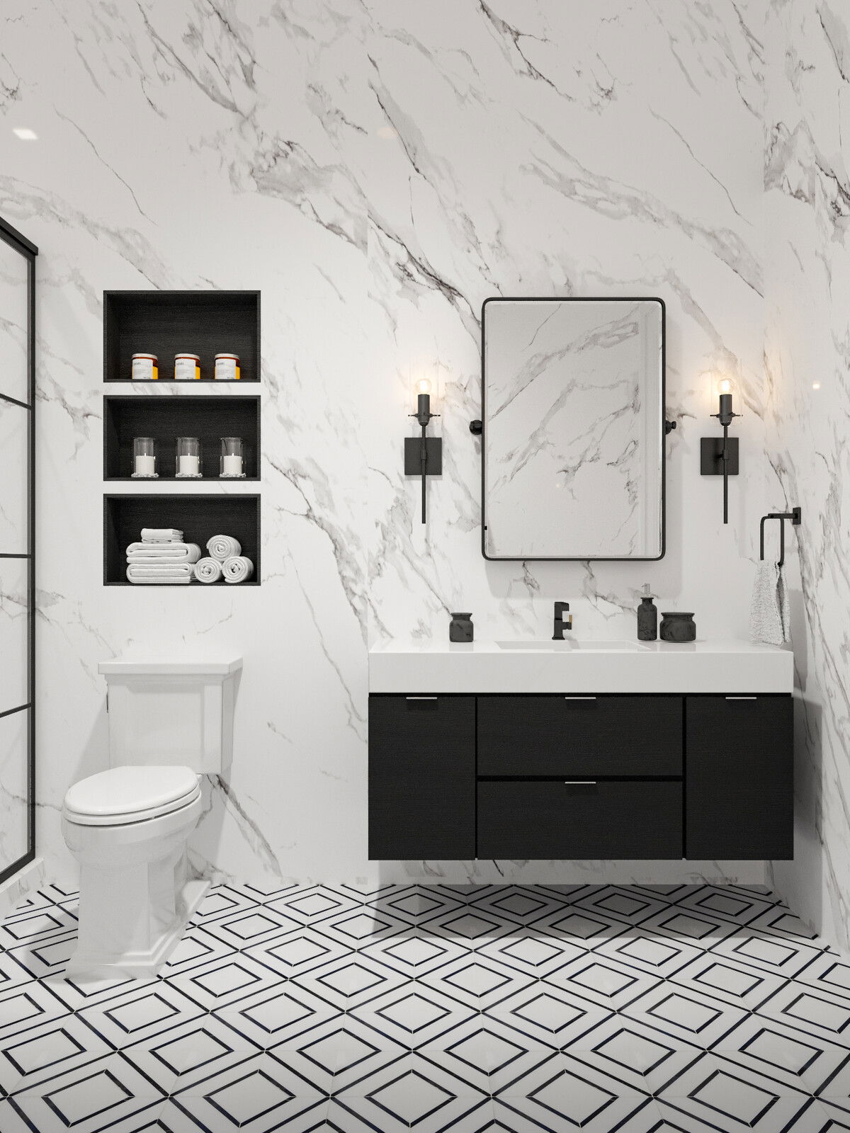 Online Designer Bathroom 3D Model 2