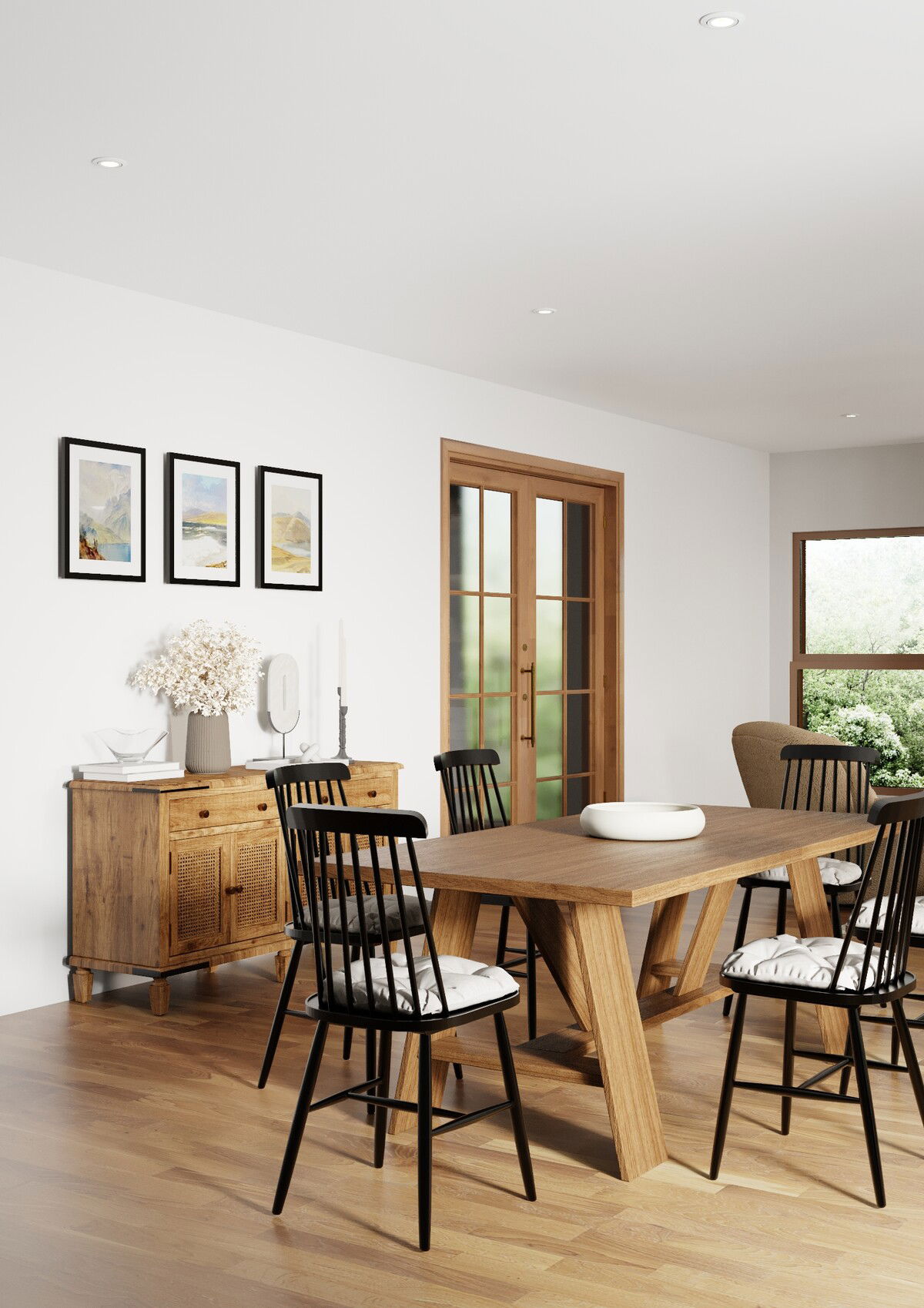 Online Designer Combined Living/Dining 3D Model 6
