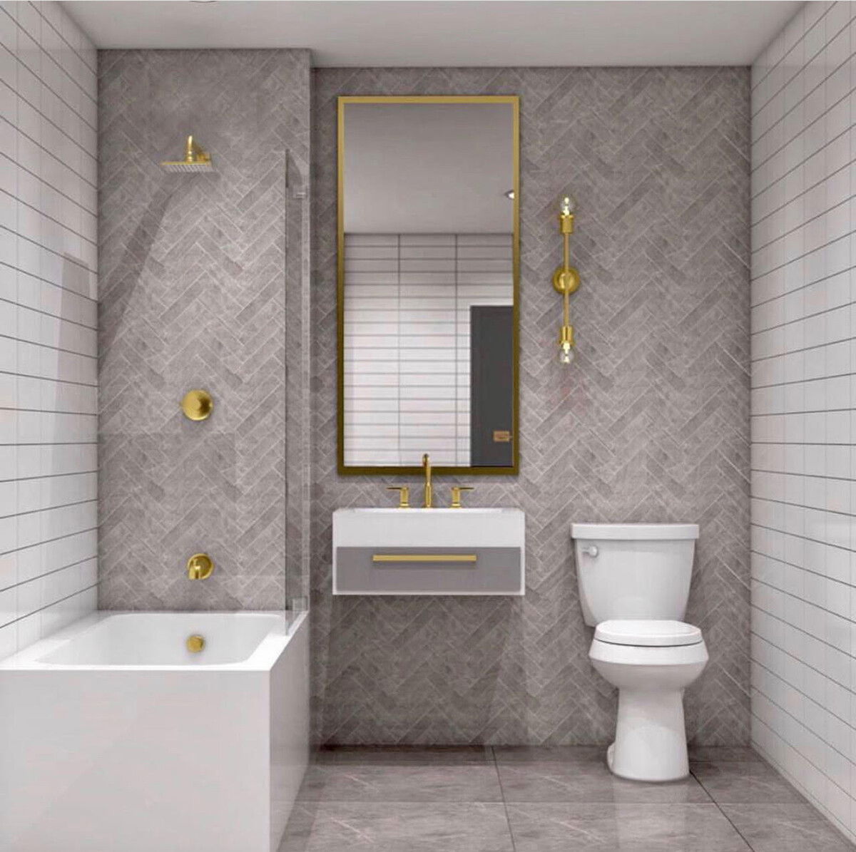 Online Designer Bathroom 3D Model 1