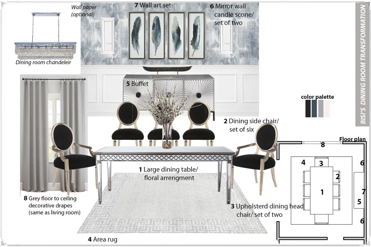 Ideas de Diseño de Interiores para el Comedor por Diseñadores en Línea