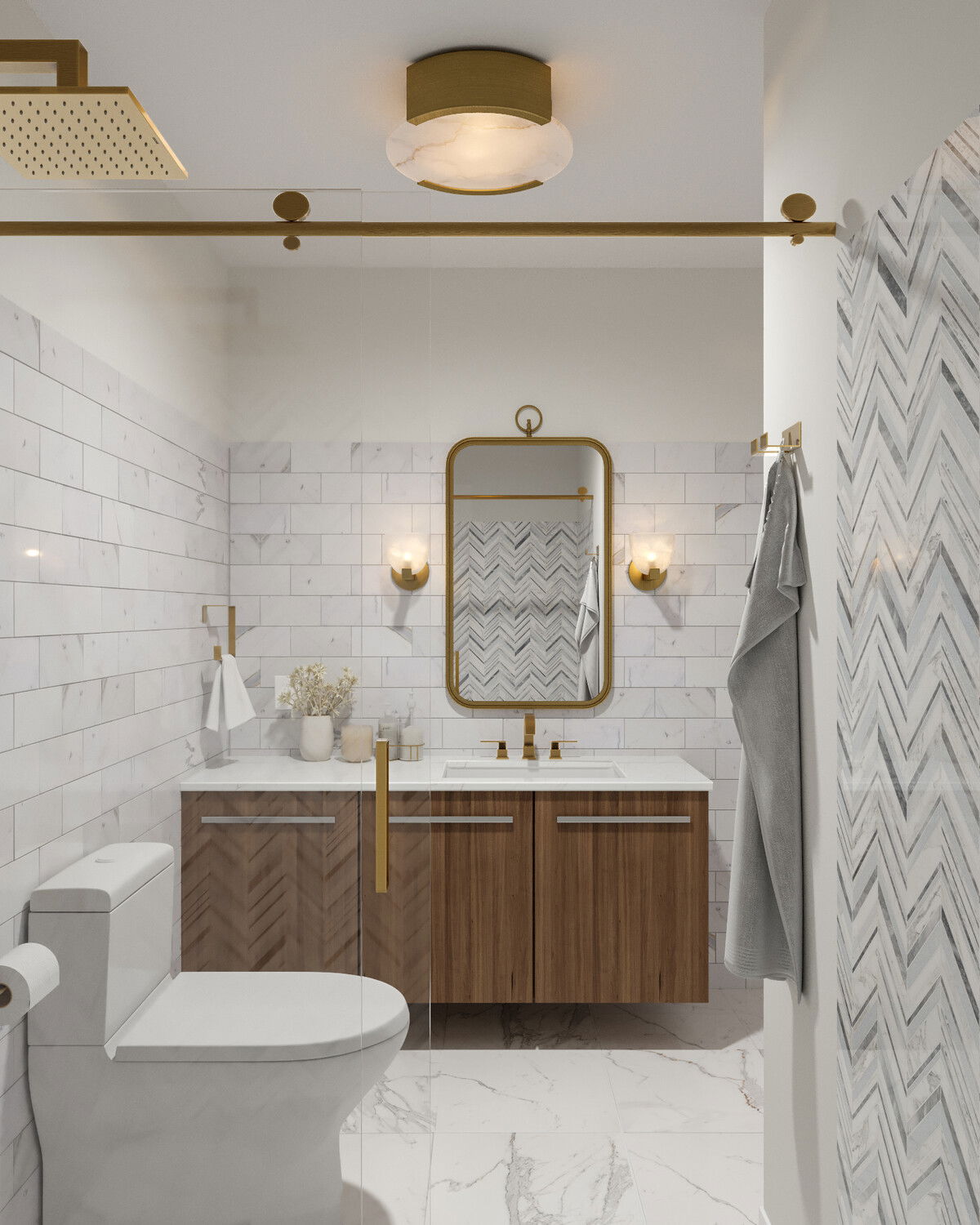 Online Designer Bathroom 3D Model 3