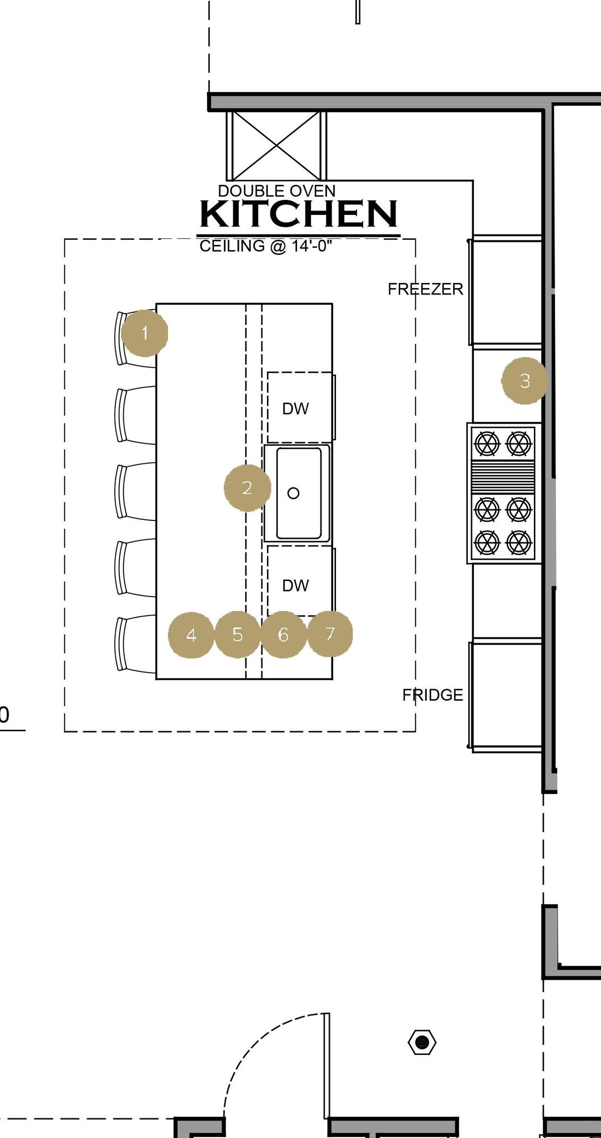 Online Designer Kitchen Floorplan
