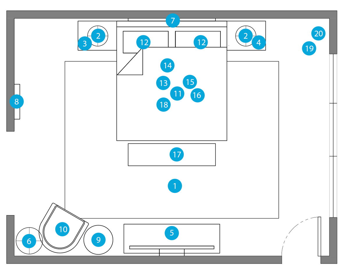 Online Designer Bathroom Floorplan