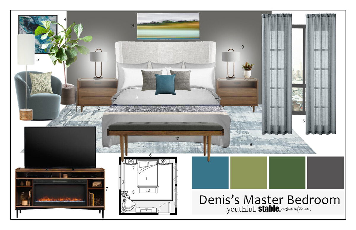 Ideas de diseño interior de dormitorio en línea