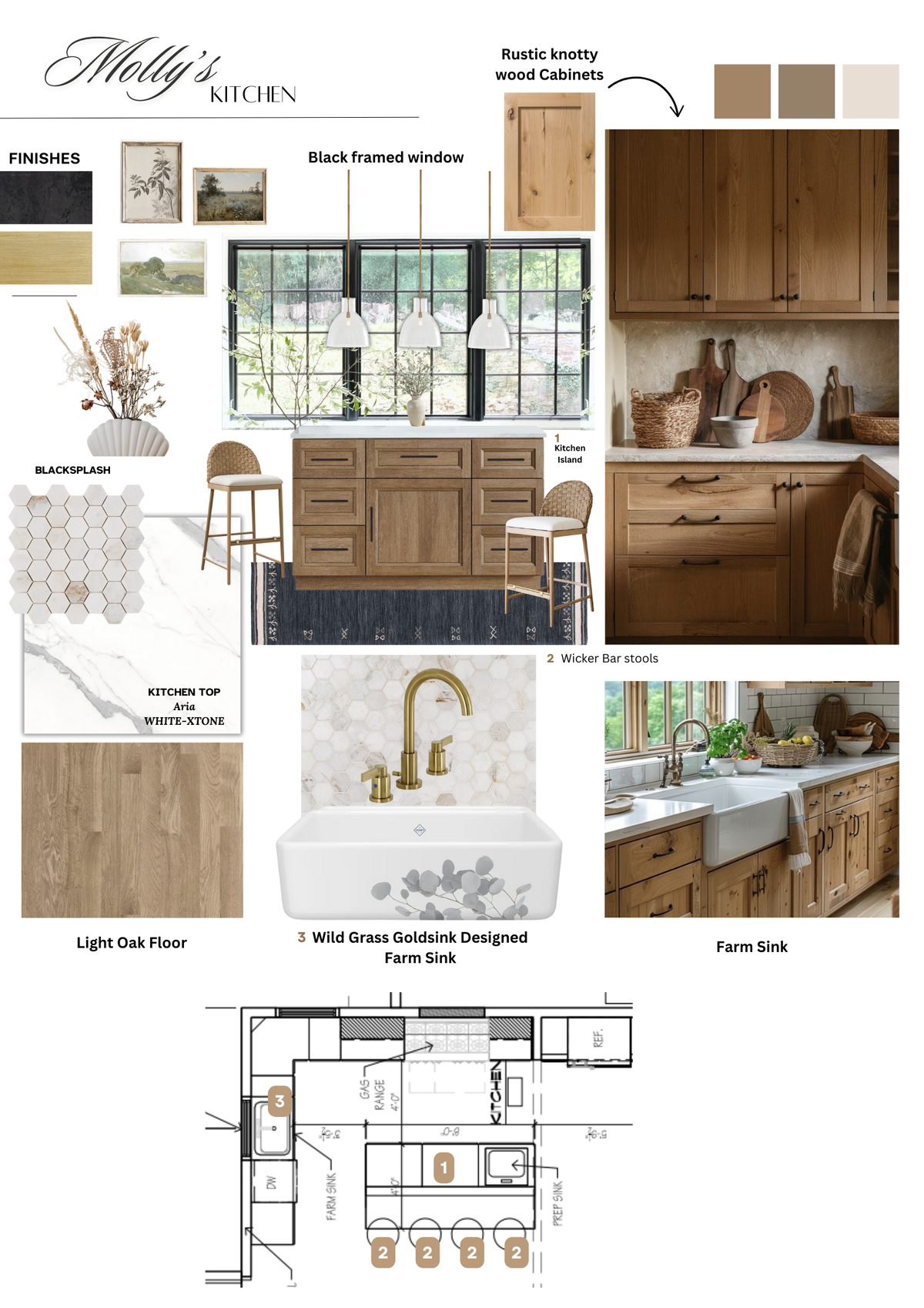 Elegant Transitional Rustic & Chic Home Design Nora B. Moodboard 1 thumb