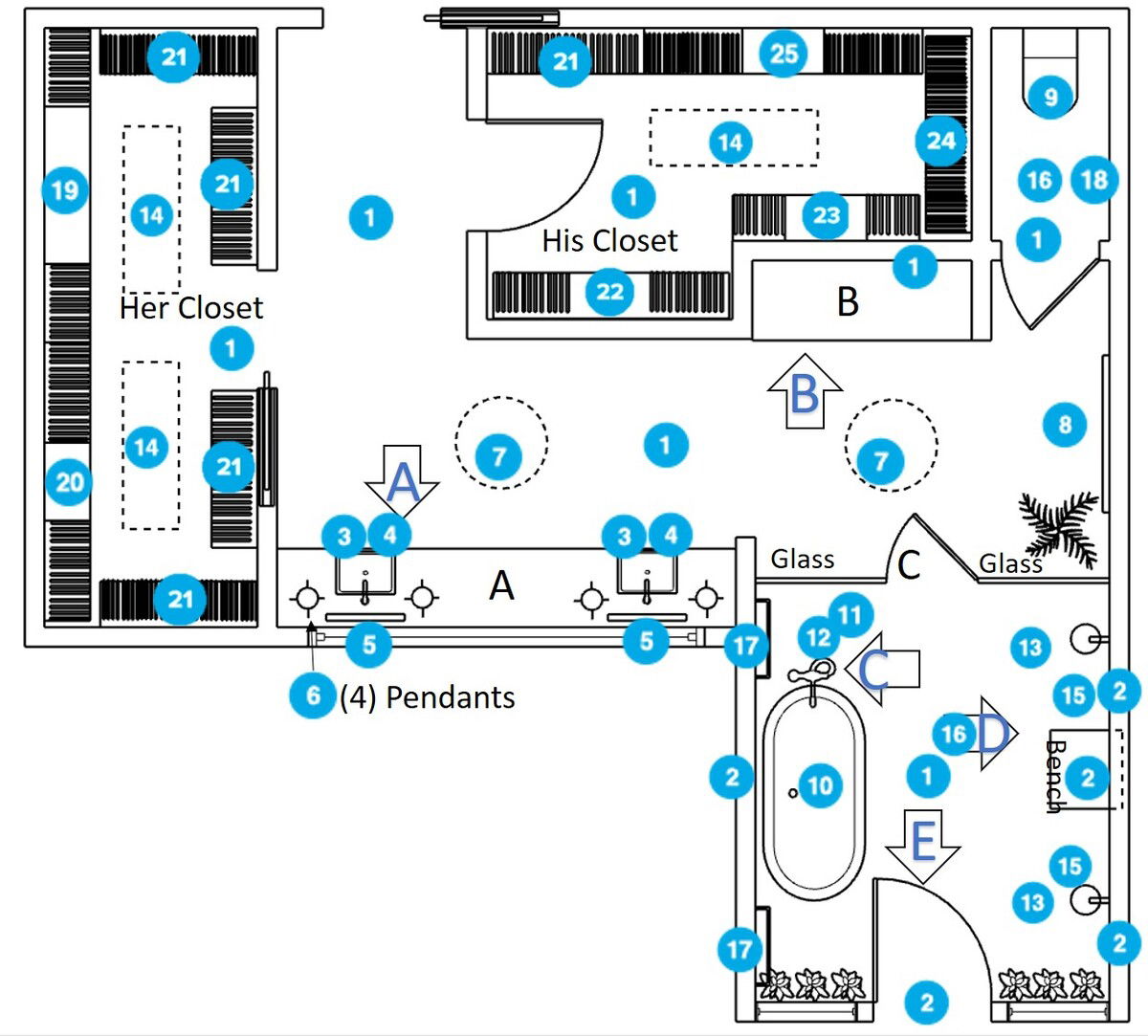 Plano de Baño por Diseñador Online