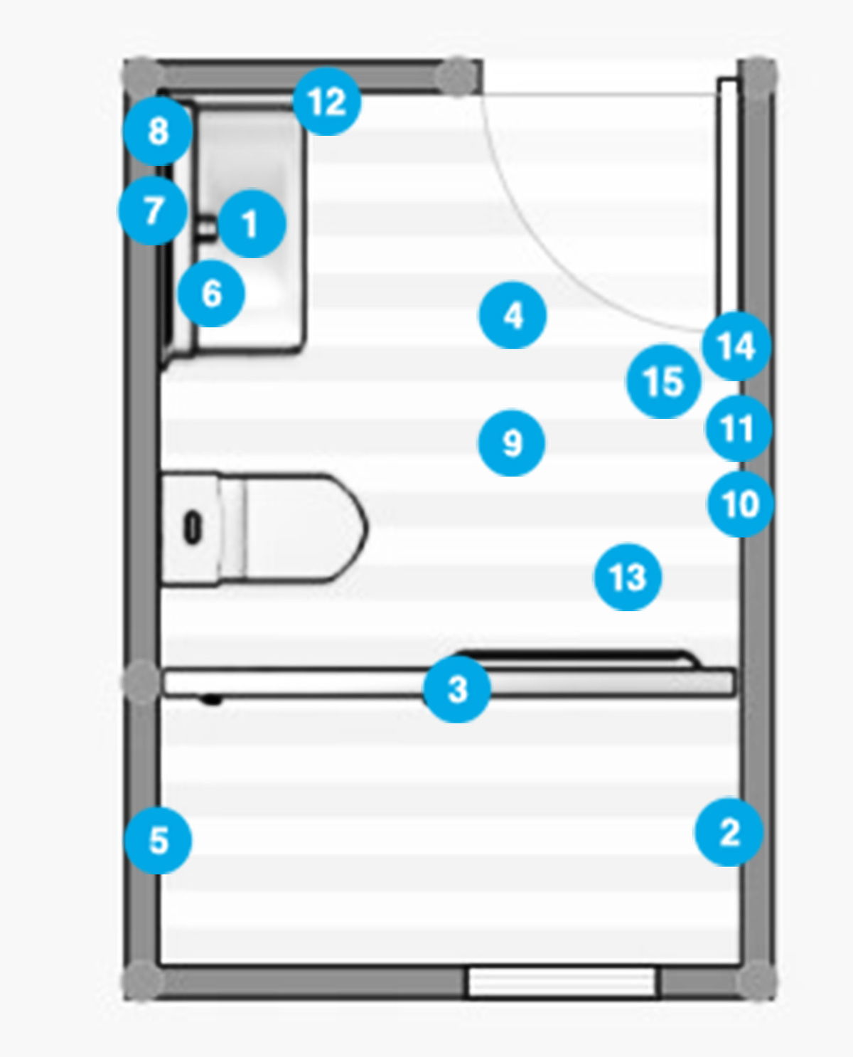 Online Designer Bathroom Floorplan