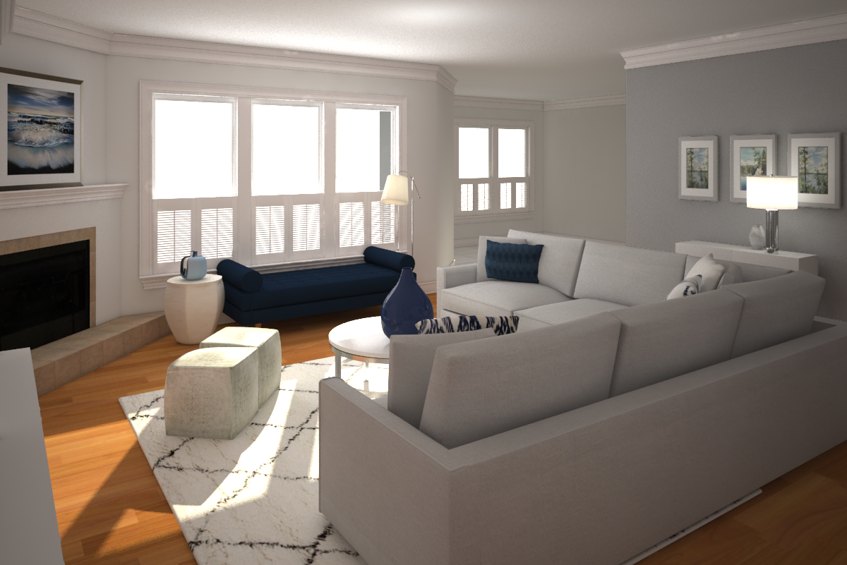 Online Designer Living Room 3D Model 1