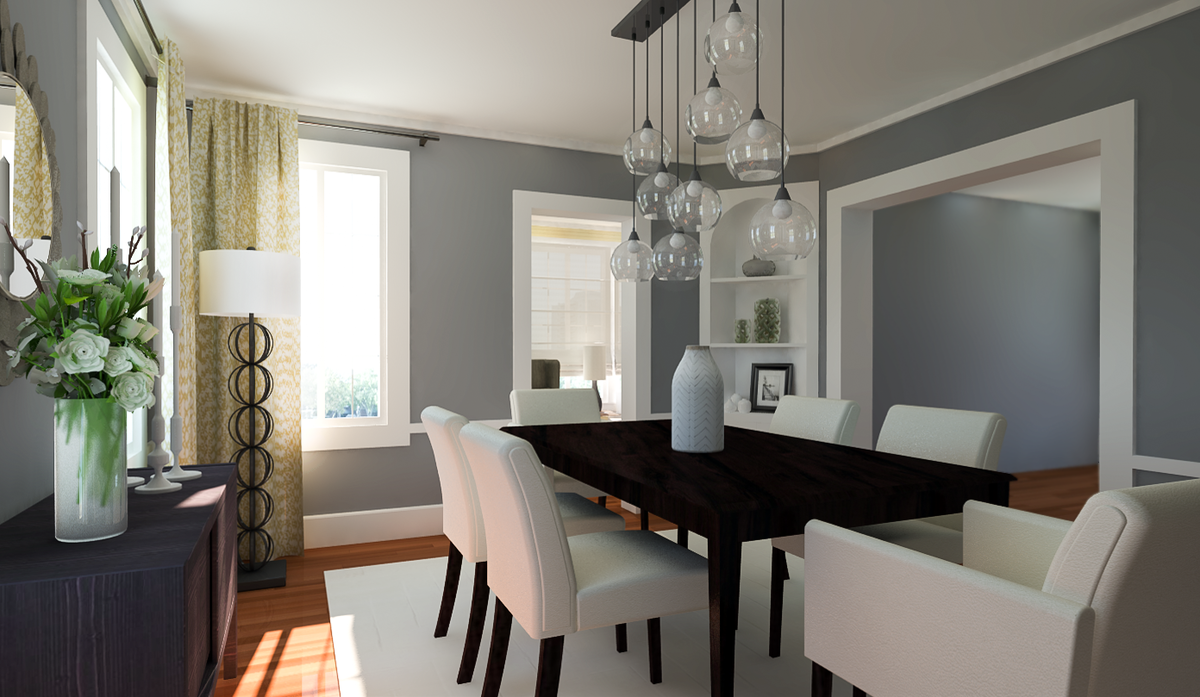 Online Designer Dining Room 3D Model 4