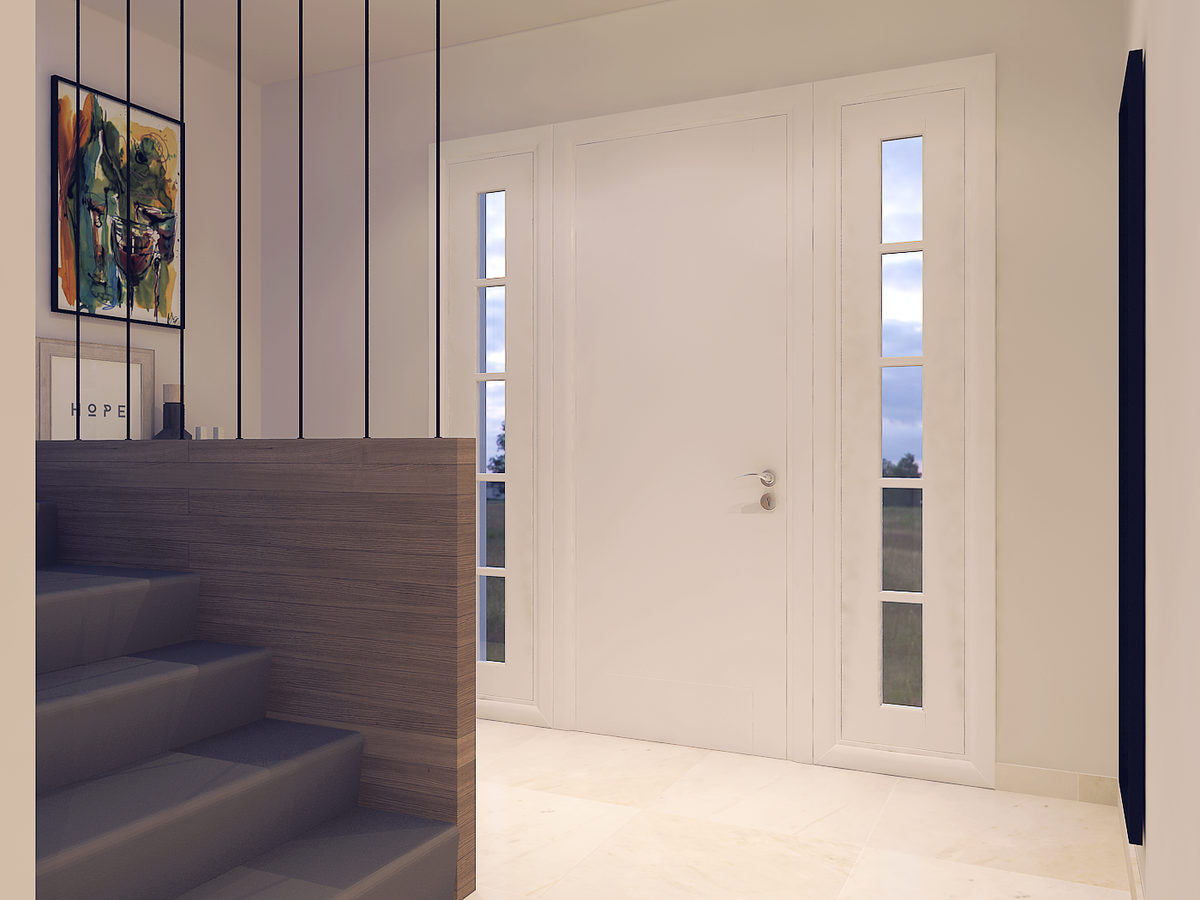 Modelo 3D de pasillo/entrada de diseñador en línea 1