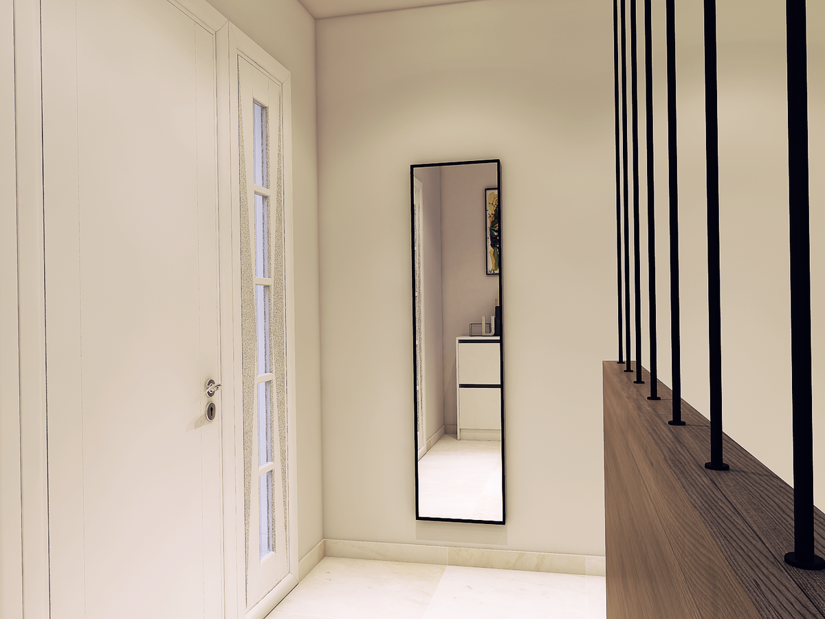Modelo 3D de pasillo/entrada de diseñador en línea 3