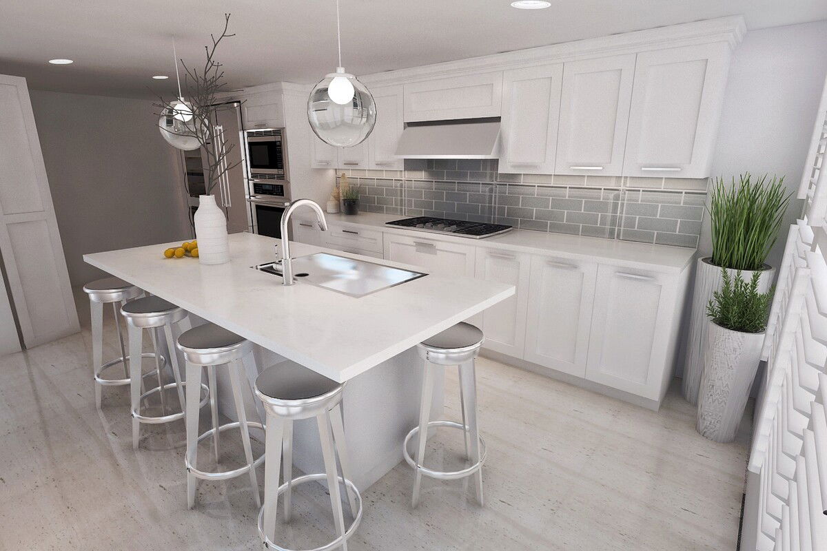 Online Designer Kitchen 3D Model 3