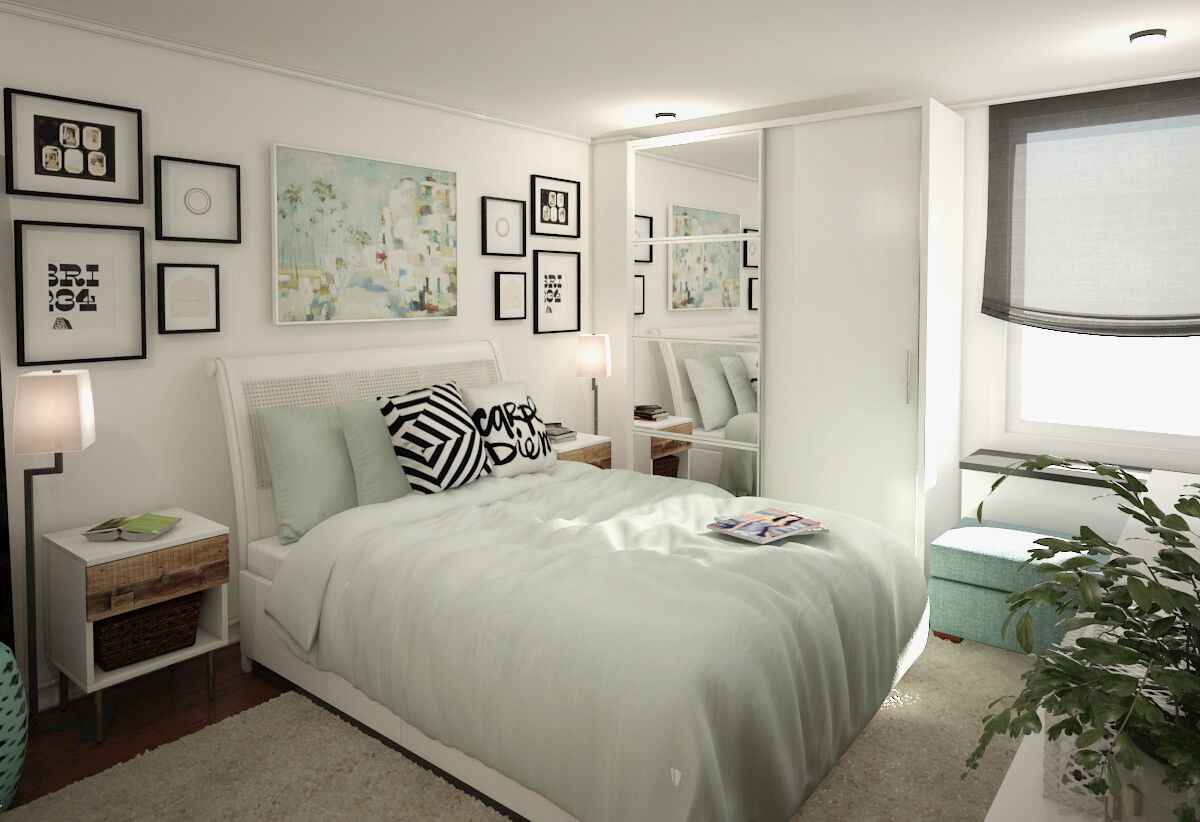 Modelo 3D de Dormitorio del Diseñador en Línea 1