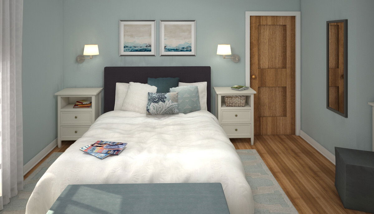 Online Designer Bedroom 3D Model 4