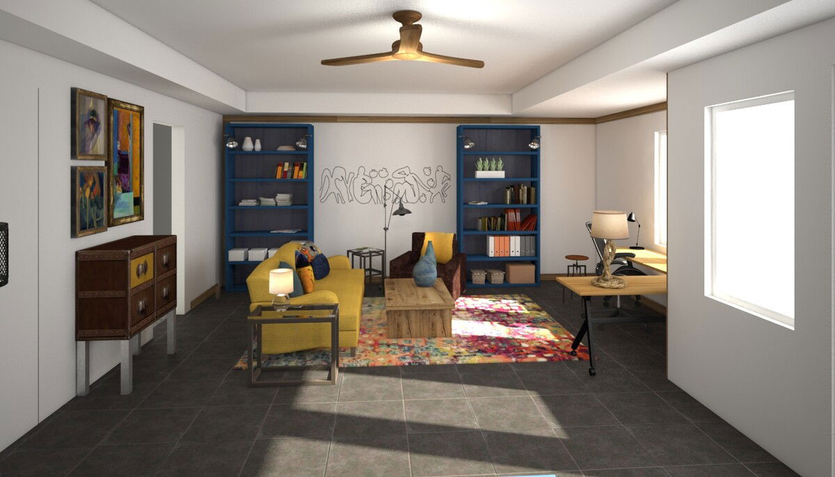 Online Designer Home/Small Office 3D Model 4