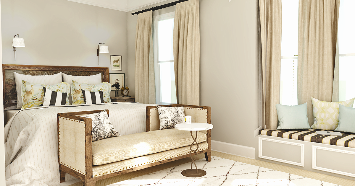 Online Designer Bedroom 3D Model 1