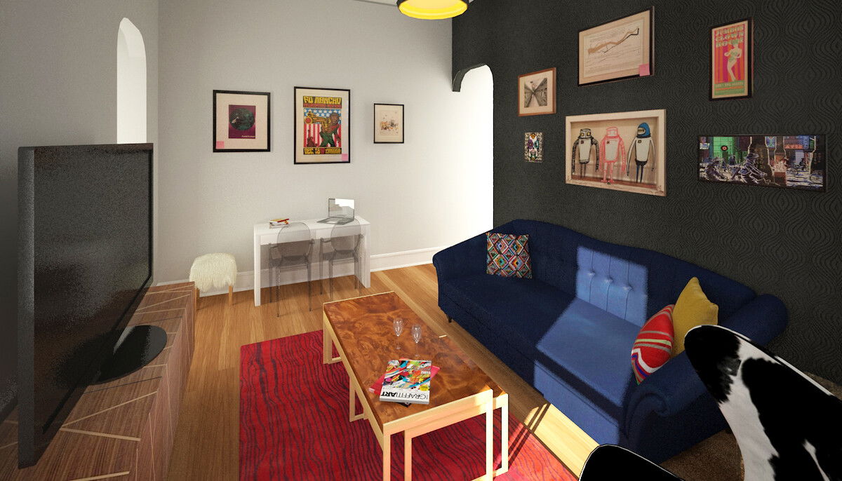Modelo 3D de Dormitorio del Diseñador en Línea 2