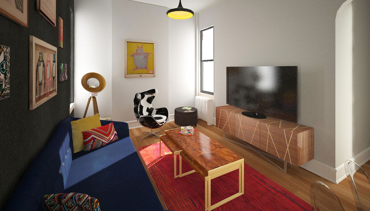 Modelo 3D de Dormitorio del Diseñador en Línea 3