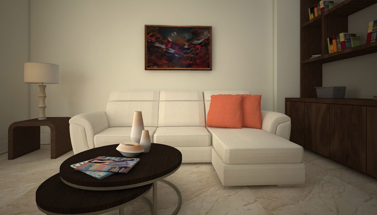 Online Designer Living Room 3D Model 5