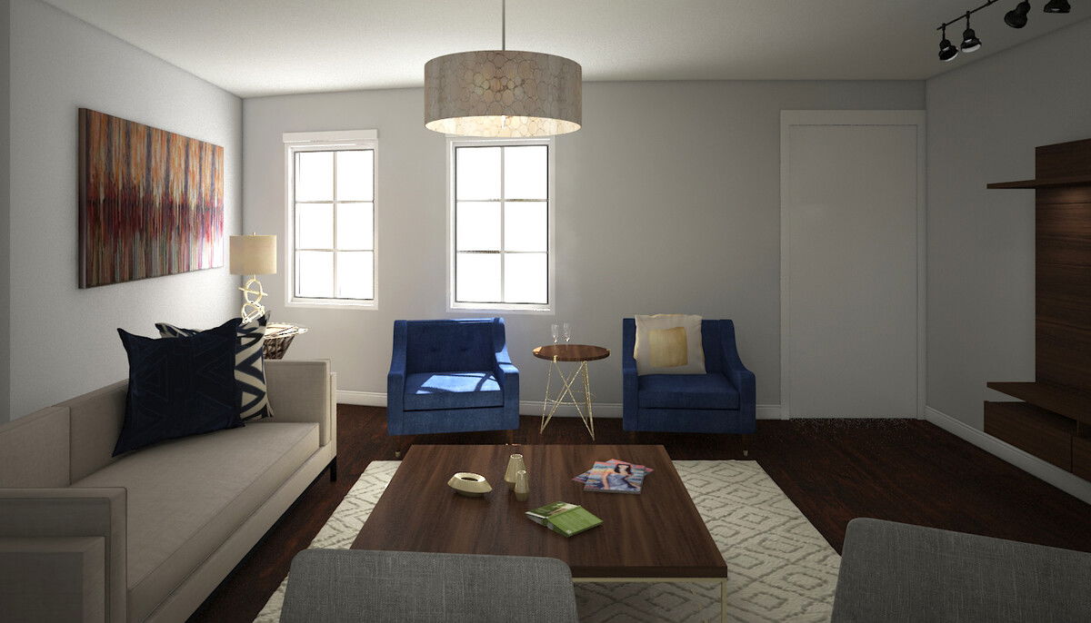 Online Designer Living Room 3D Model 1