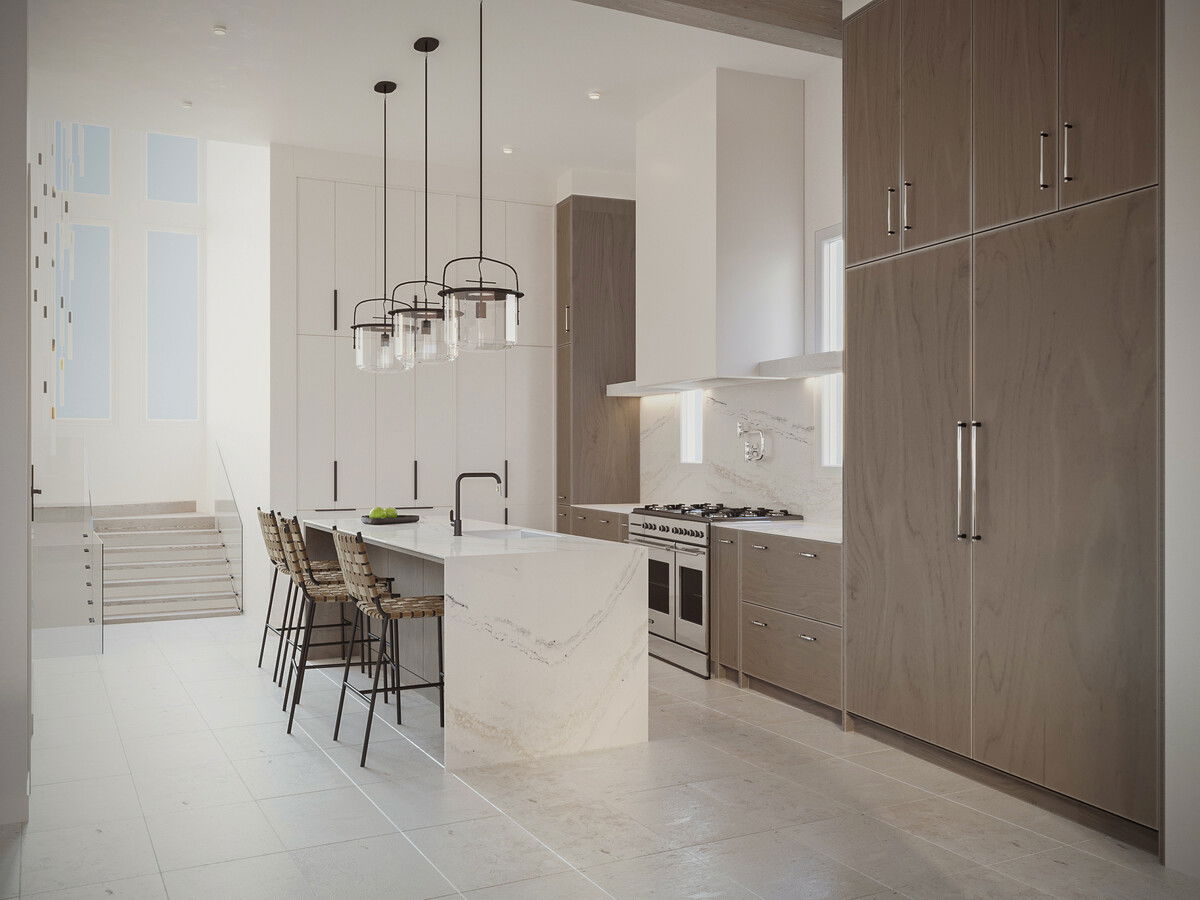 California Modern Style Home Renovation Rendering thumb