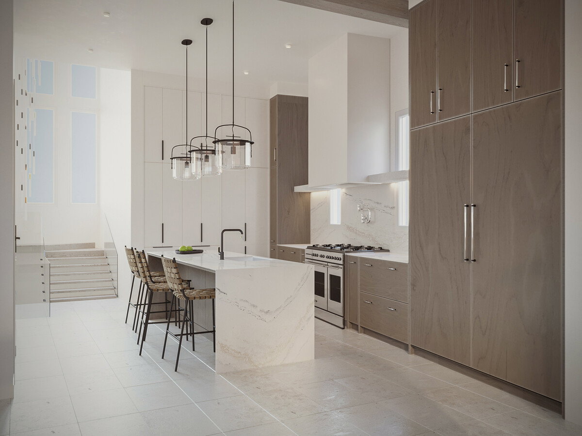 Modern Style Home Renovation Rendering thumb