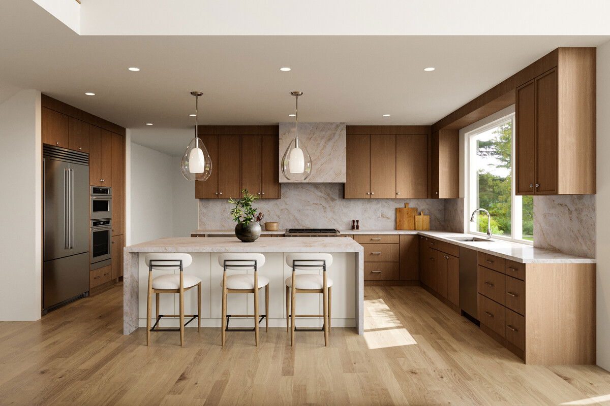 Modern Contemporary Home Transformation Rendering thumb