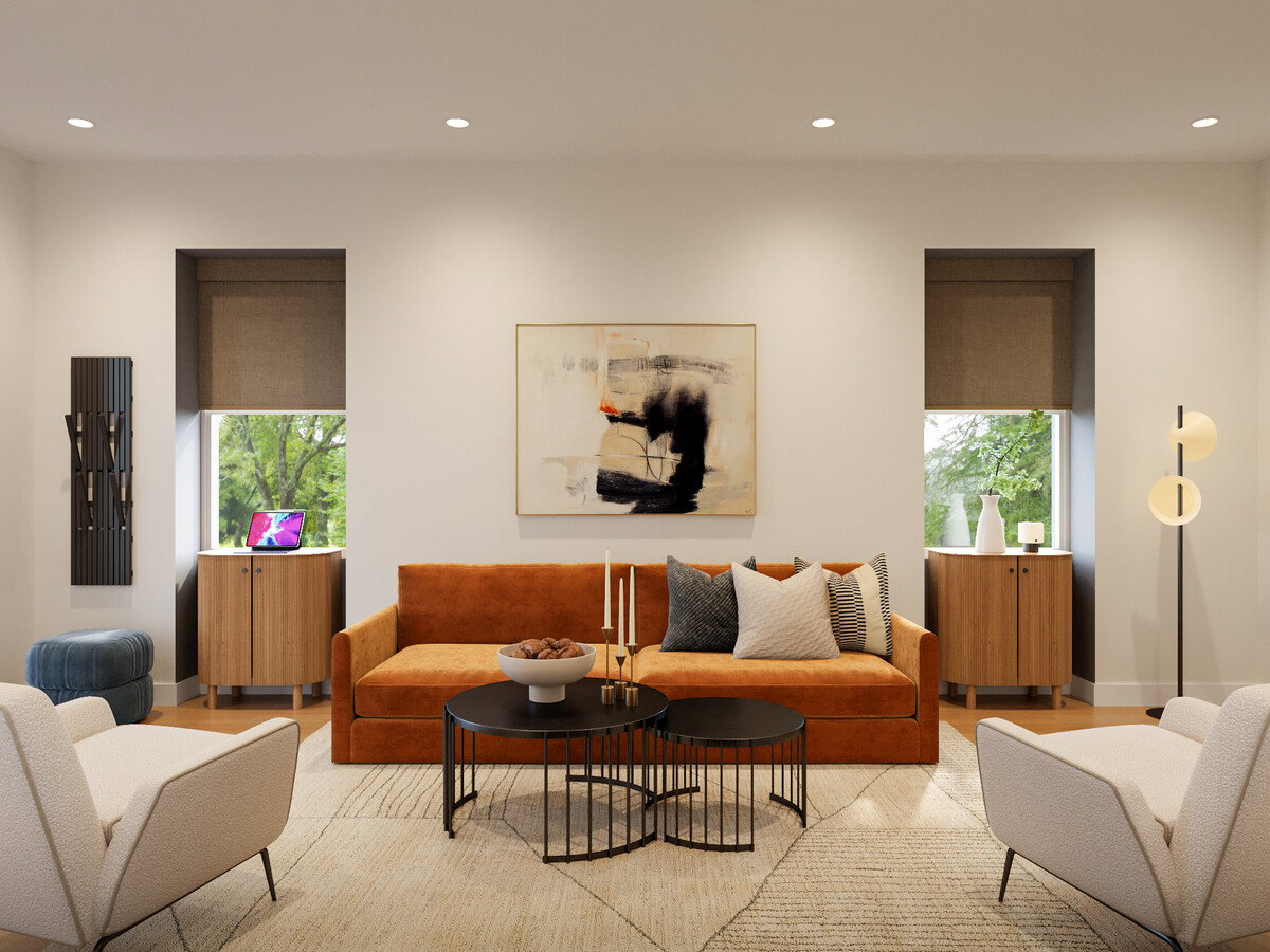 Sleek & Sophisticated Home Design Rendering thumb
